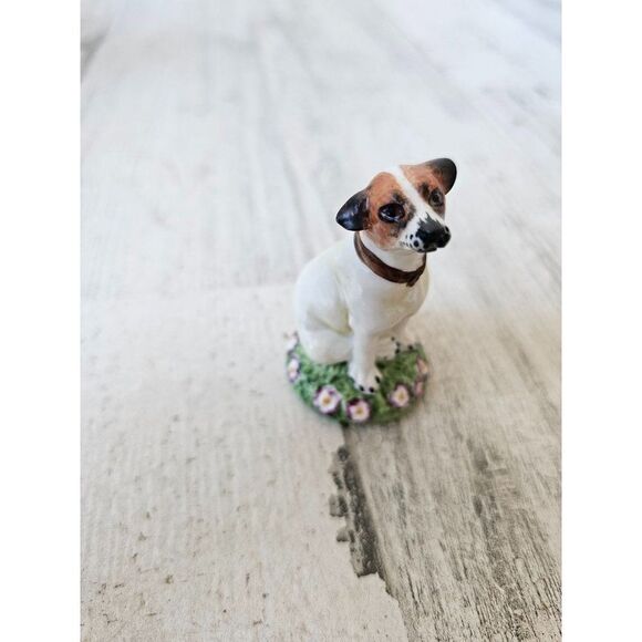 Chelsea House jack russell terrier dog puppy figuring statue vintage